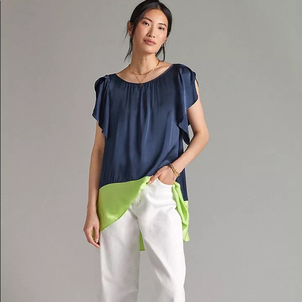 NWT Anthropologie Maeve Colorblock Tunic M